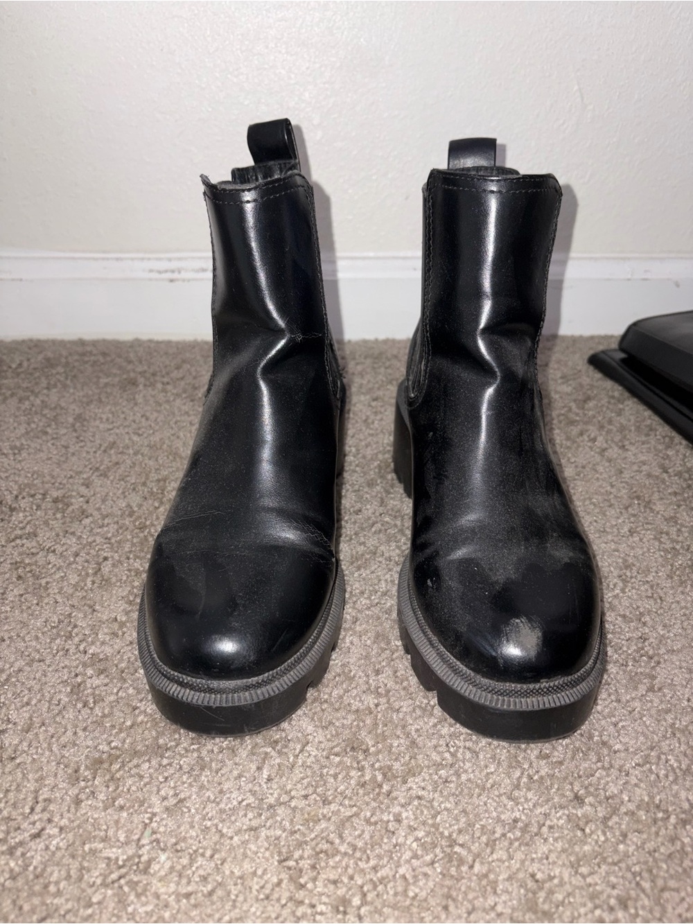 Target Black Chunky Chelsea Ankle Boots